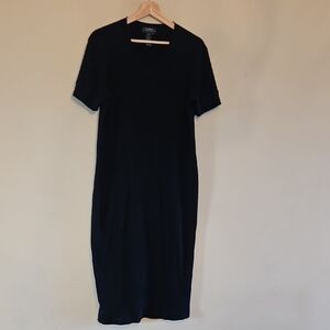 Lauren By Ralph Lauren Black Midi Dress
